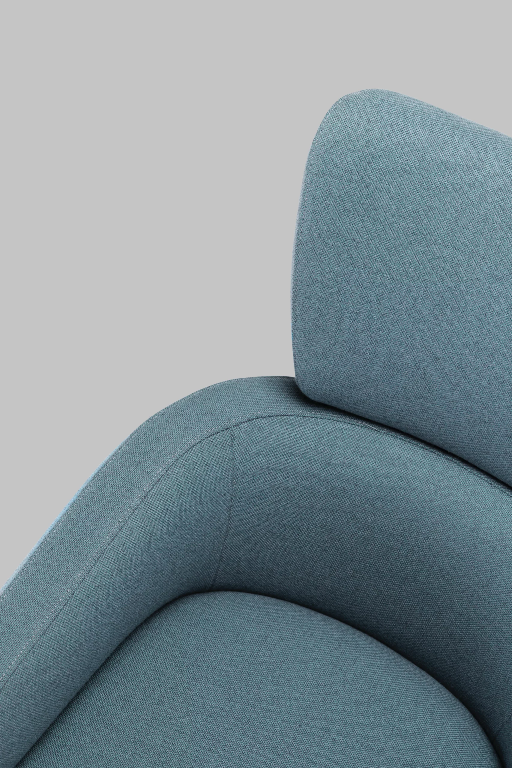 Harvink fauteuil Clip blauw detail