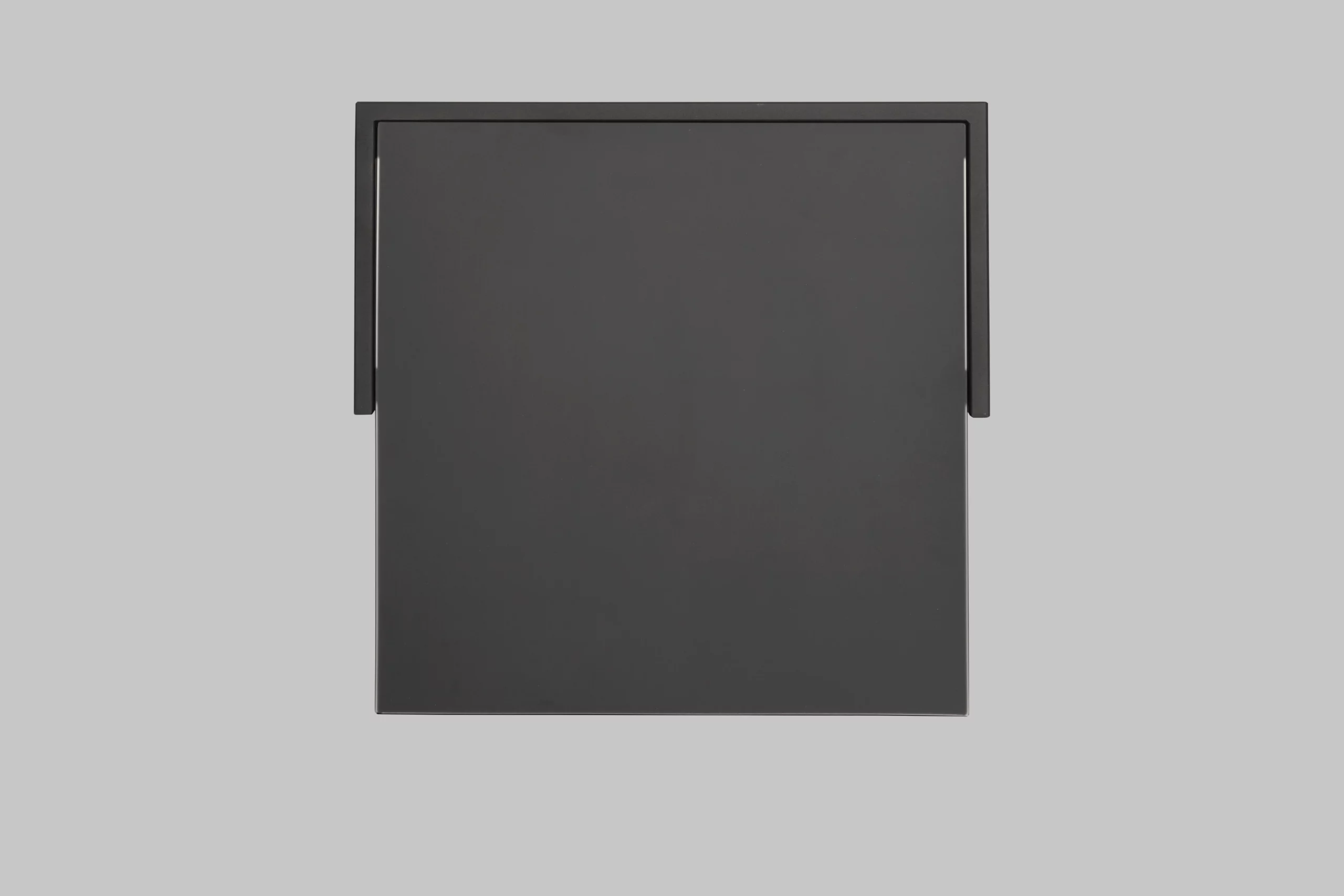 Harvink Zet bijzettafel zwart fijnstructuur glas mat zwart