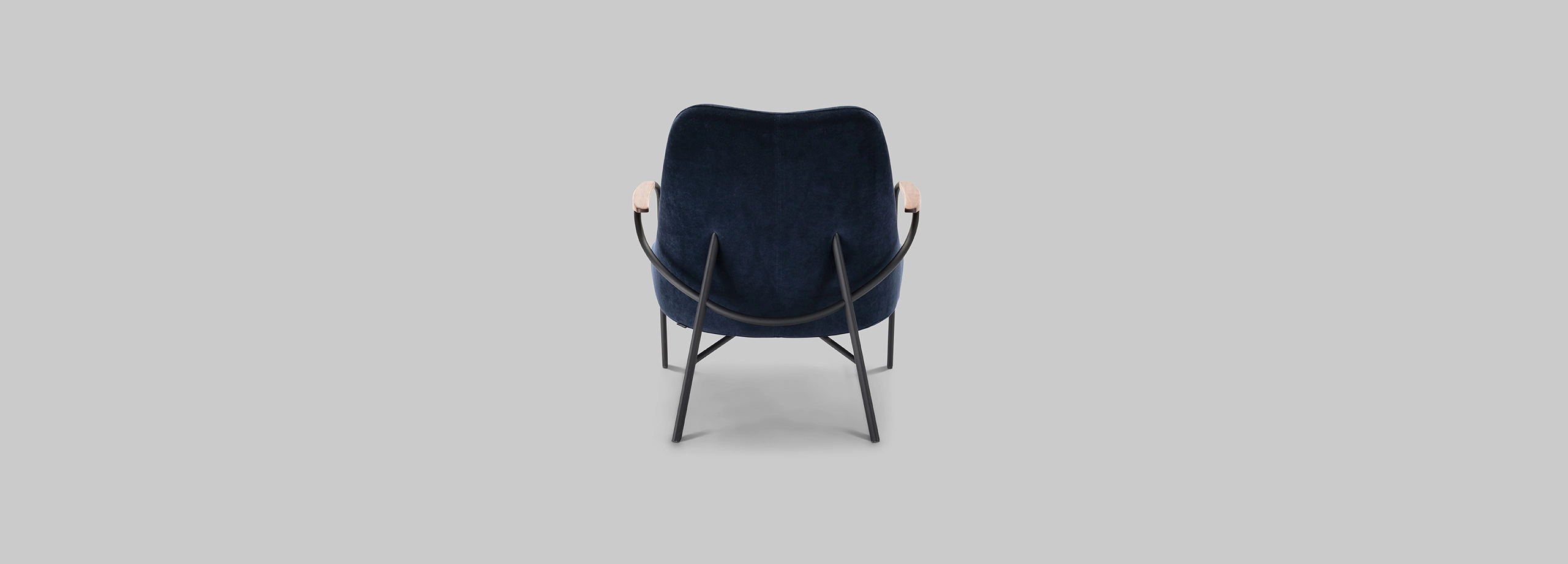 Harvink Blazoen fauteuil fluweel blauw