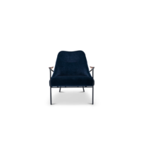 Harvink Blazoen fauteuil blauw fluweel