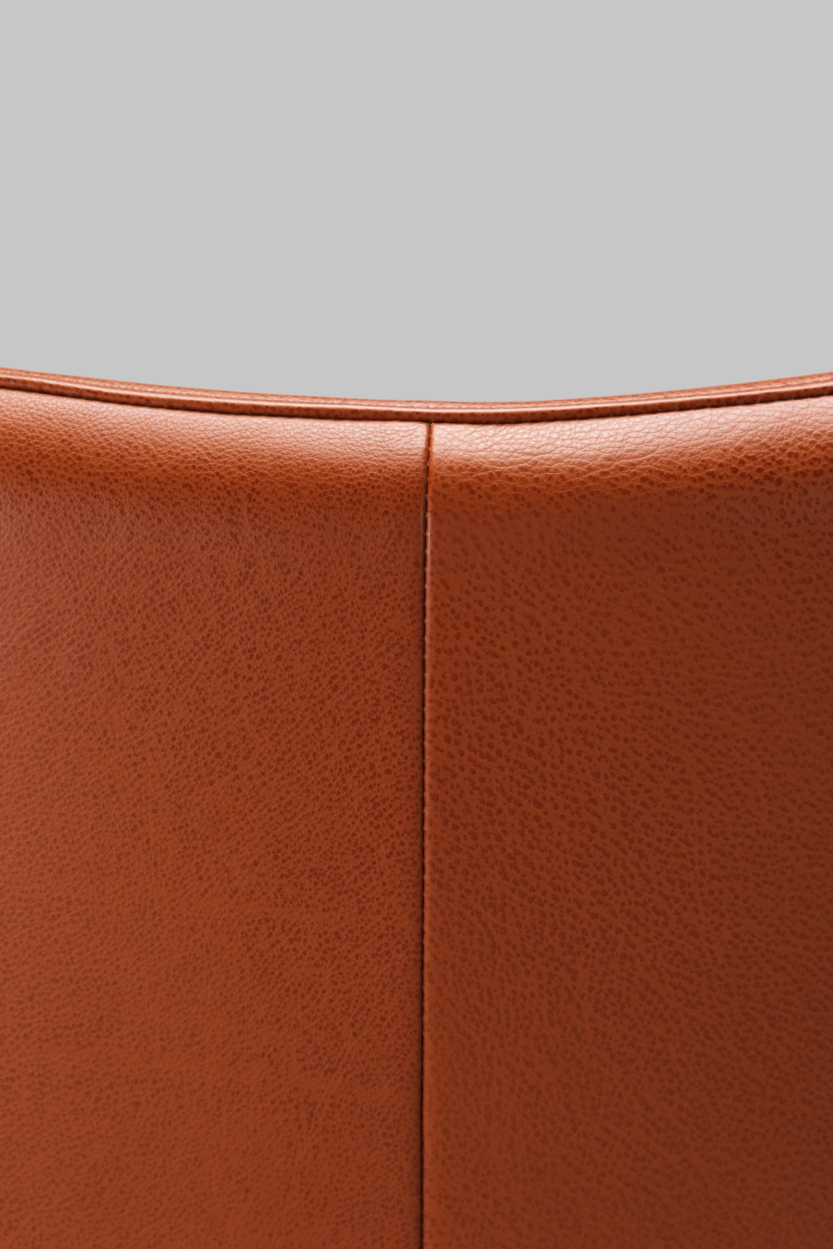 Harvink fauteuil Blazoen met armlegger in leer club cognac met frame geschuurd chroom