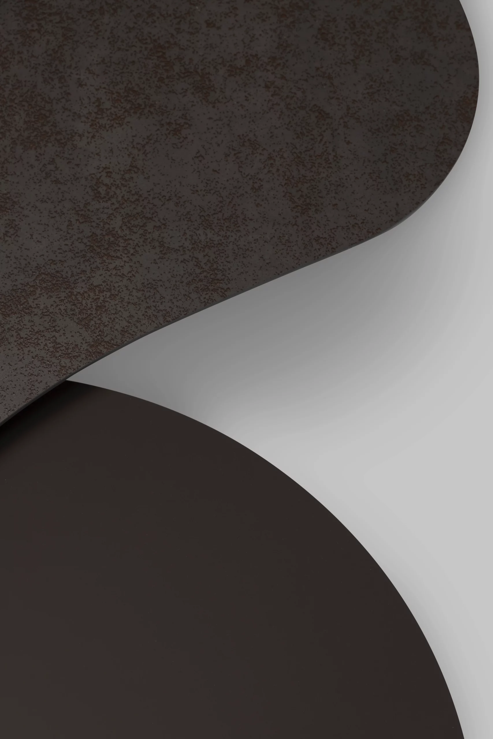 Harvink salontafel Duo met blad keramiek iron en fenix bruin met frame zwart fijnstructuur