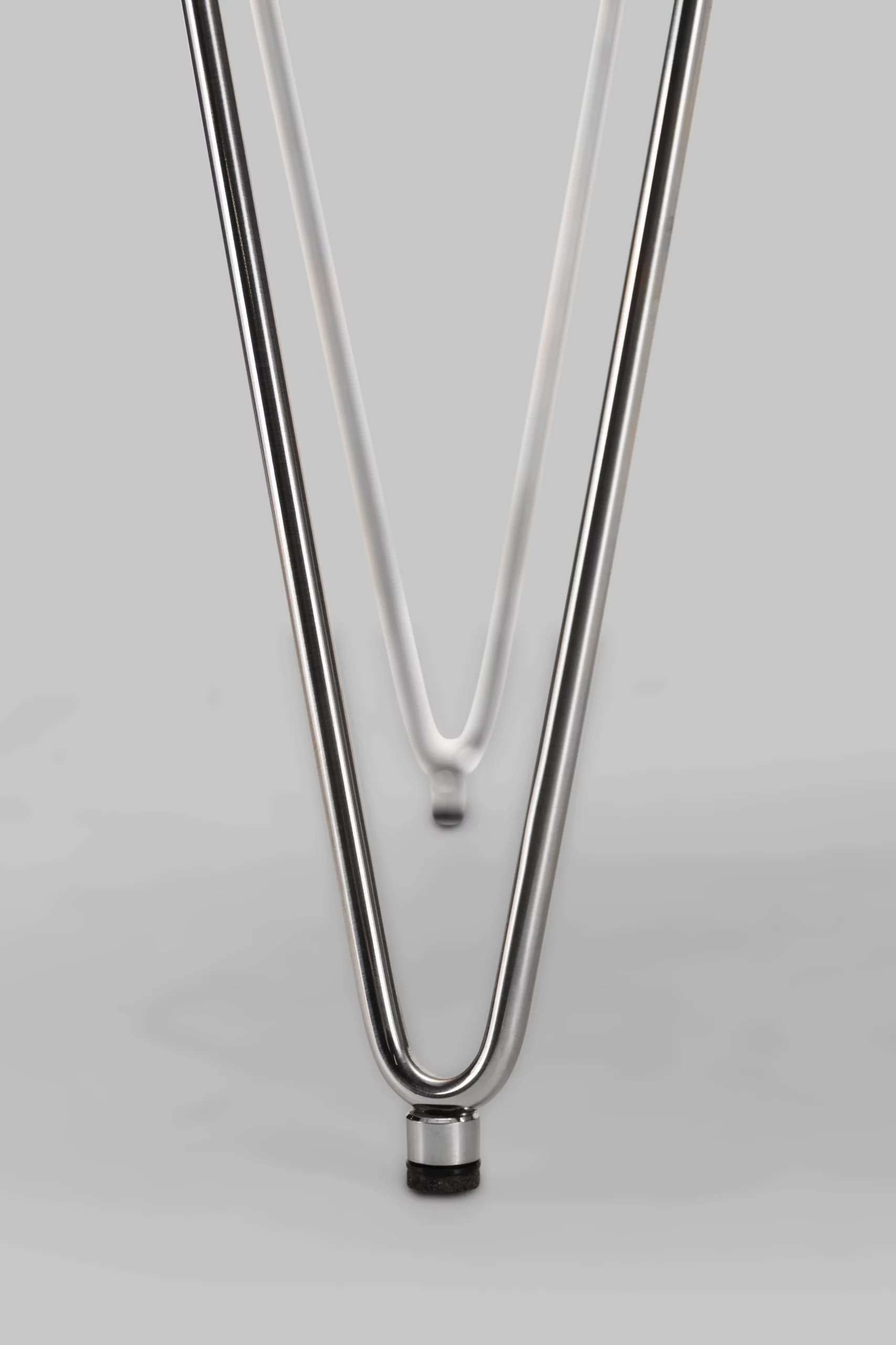 Harvink bijzettafel Rep &amp; Roer blad Fenix grijs met frame geschuurd chroom