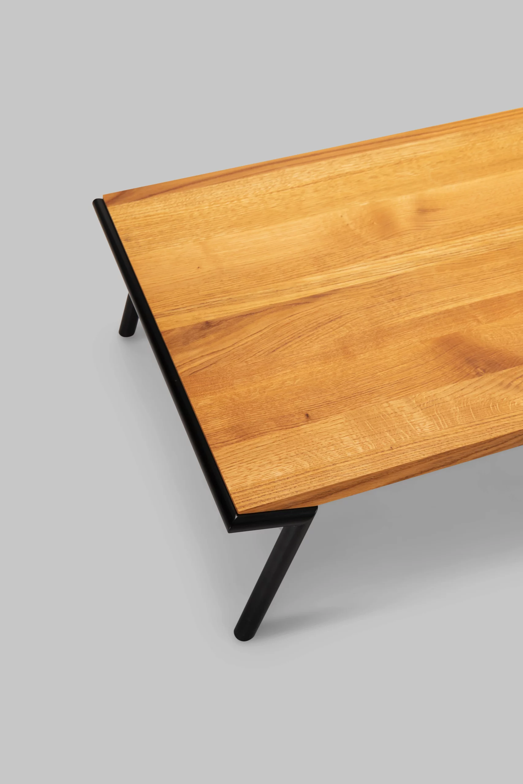 Harvink salontafel de Zotte eiken olie met frame zwart