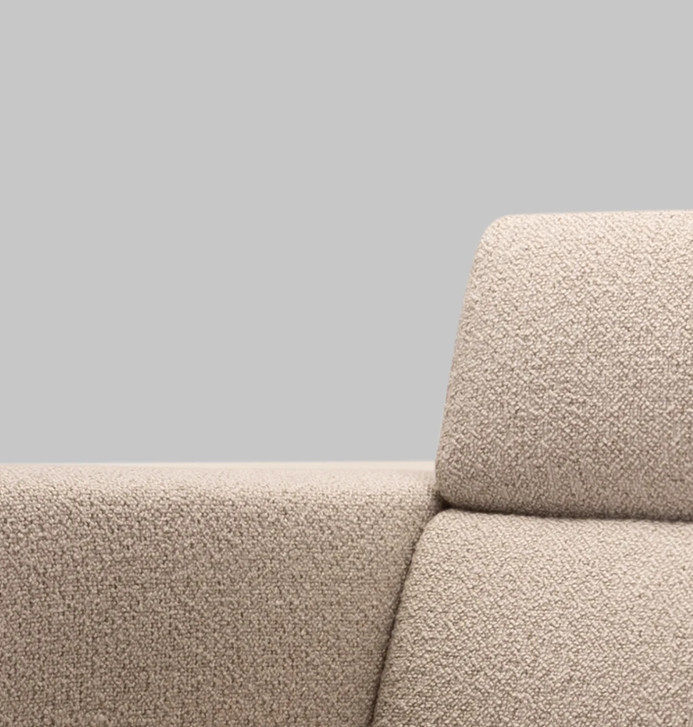 Harvink fauteuil Forum Serra wit met zwart fijnstructuur frame